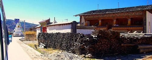 Drying Cow Dung for firewood