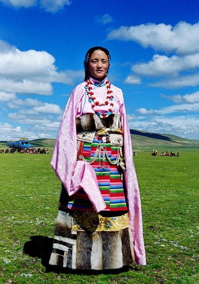 Tibetan Apron- A Bright Rainbow