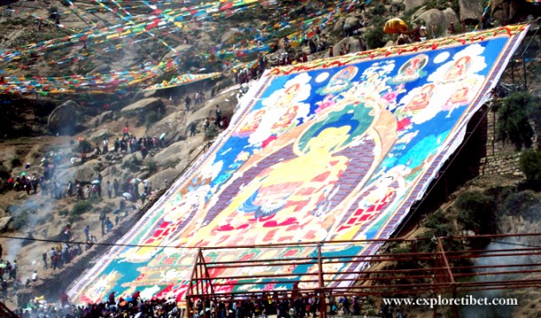 Drepung Shoton festival in Tibet