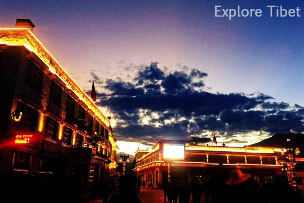 Evening Scene, Barkhor Street