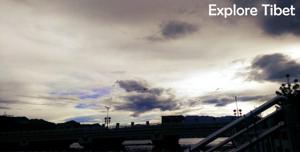 A gloomy day at Gakyi Park, West Lhasa