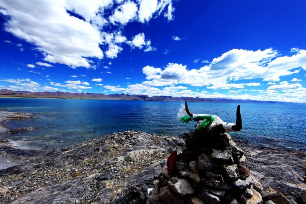 Namtso Lake on a finer day.