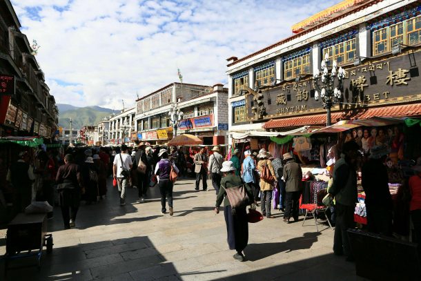 Bakhor street by Explore Tibet