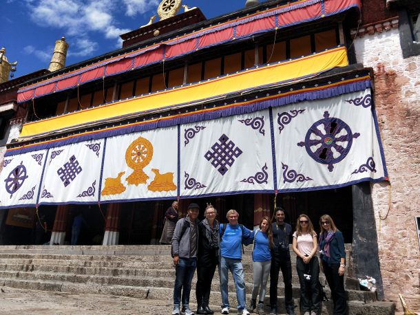 Explore Tibet guests visit Drepung Monastery in Lhasa