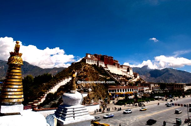 Potala view from Chakpori Hill