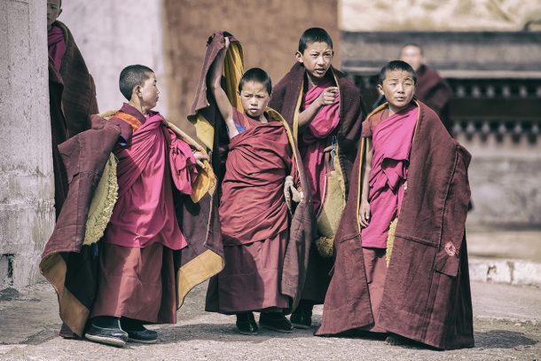 Tibetan monks