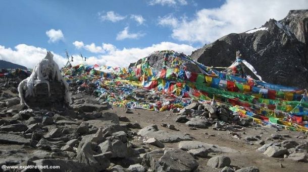 Prayer Flags at Dolma La Pass, Mount Kailash Kora