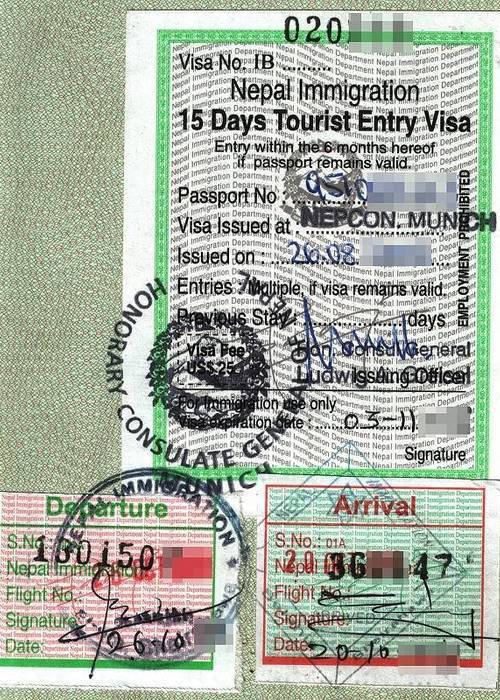Nepal Entry Visa for Tourists