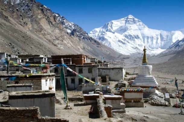 Rongbuk Monastery, which lies at 4,980 meters