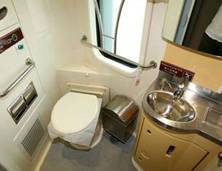 Bathroom on the train to Tibet