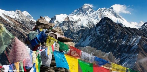 Prayer flags at Mount Everest Base Camp