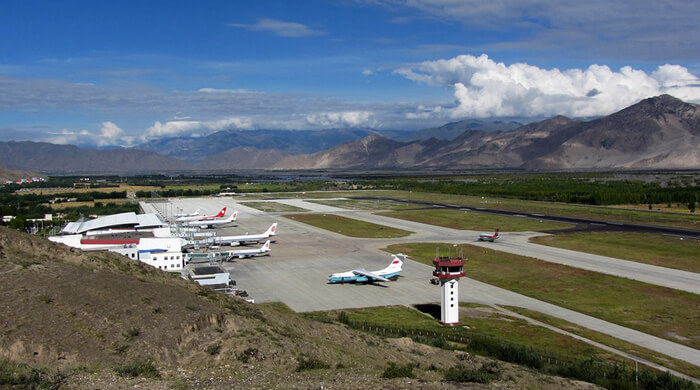 Lhasa Gonggar international Airport 