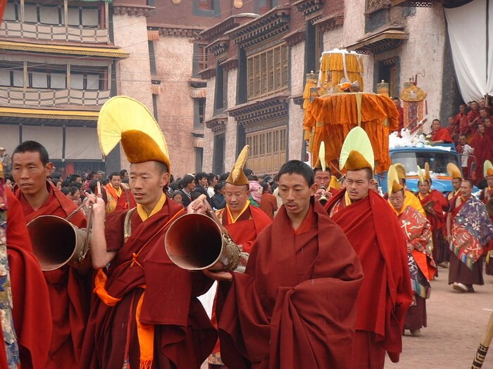 Buddhist Monks in Tibet
