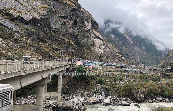 Gyirong border view from Nepal side