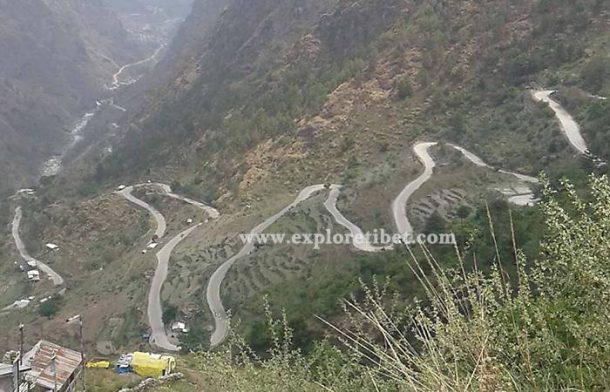 Road from Kathmandu to Gyirong