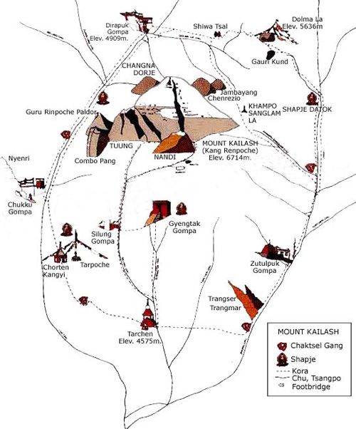 Kailash Kora map