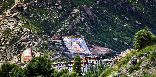 Drepung Monastery Thangka Unveiling