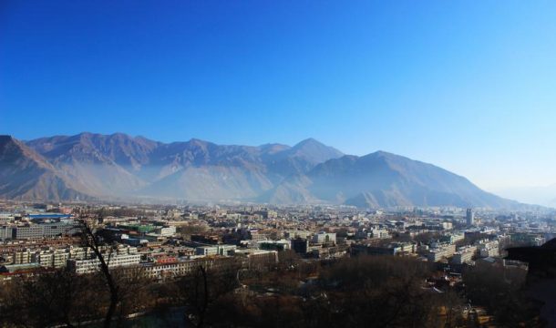 The view of Lhasa valley from Potala Palace-Explore Tibet