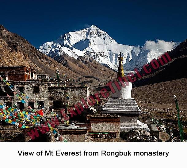 Rongbuk monastery at Tibet Everest Base Camp.