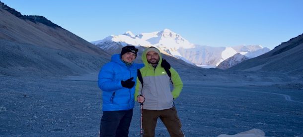 At Everest Base Camp with clients -Explore Tibet