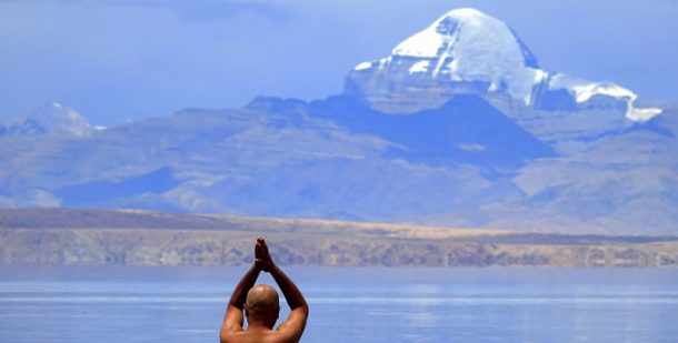 Indian pilgrim at Mount Kailash, Tibet