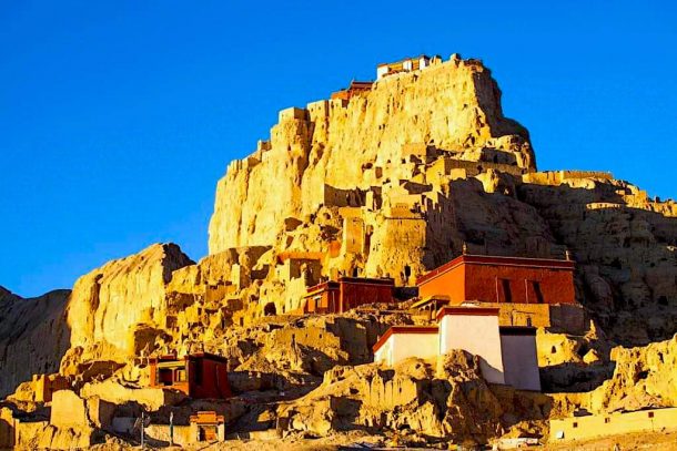 The Castle of Guge Kingdom in western Tibet 