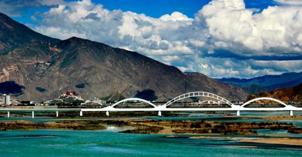 A beautiful view of Lhasa City