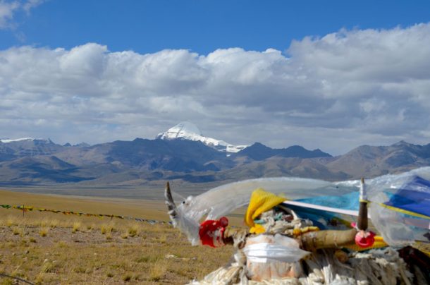 View of Mount kailash in Tibet. 