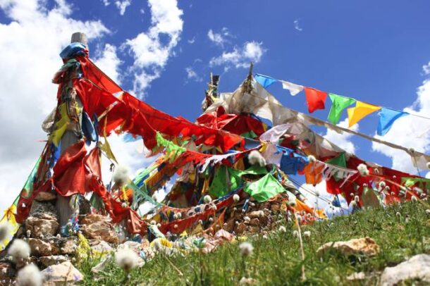 Tibetan prayer flags