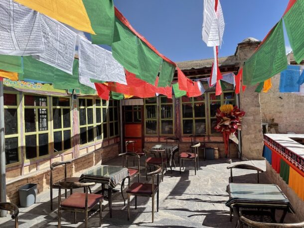 A cafe at Barkhor Street 