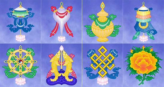 The Eight Auspicious Symbols of Buddhism The Eight Auspicious Symbols of Buddhism