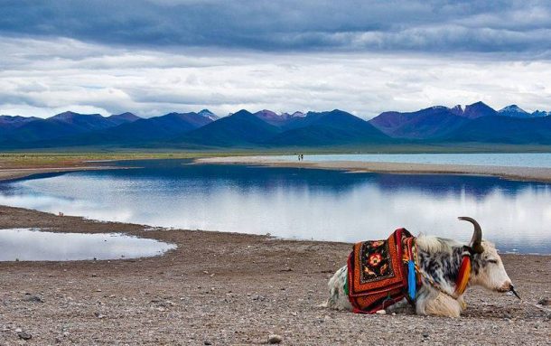 Lake Namtso, one of three “Holy Lakes” in Tibet