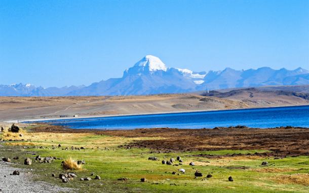 View of Mount Kailash in Summer