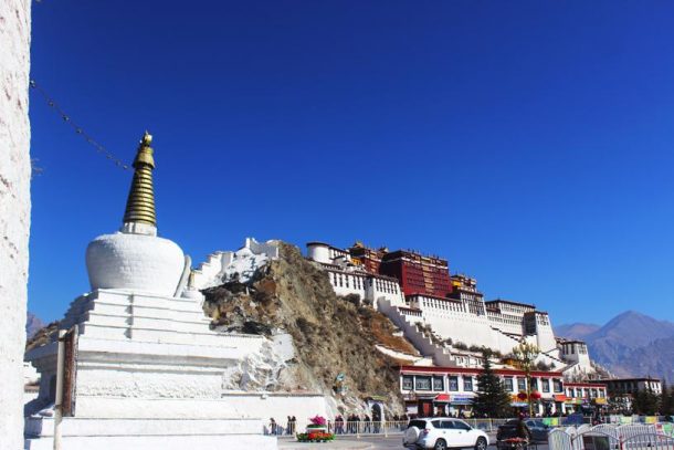 The Potala Palace in Lhasa, Tibet