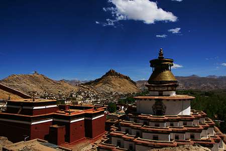 Gyantse Kumbum monastery in Tibet