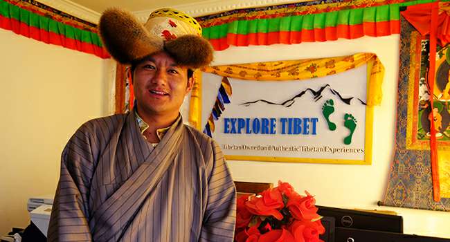 Tibetan tour guide Tselha at Explore Tibet