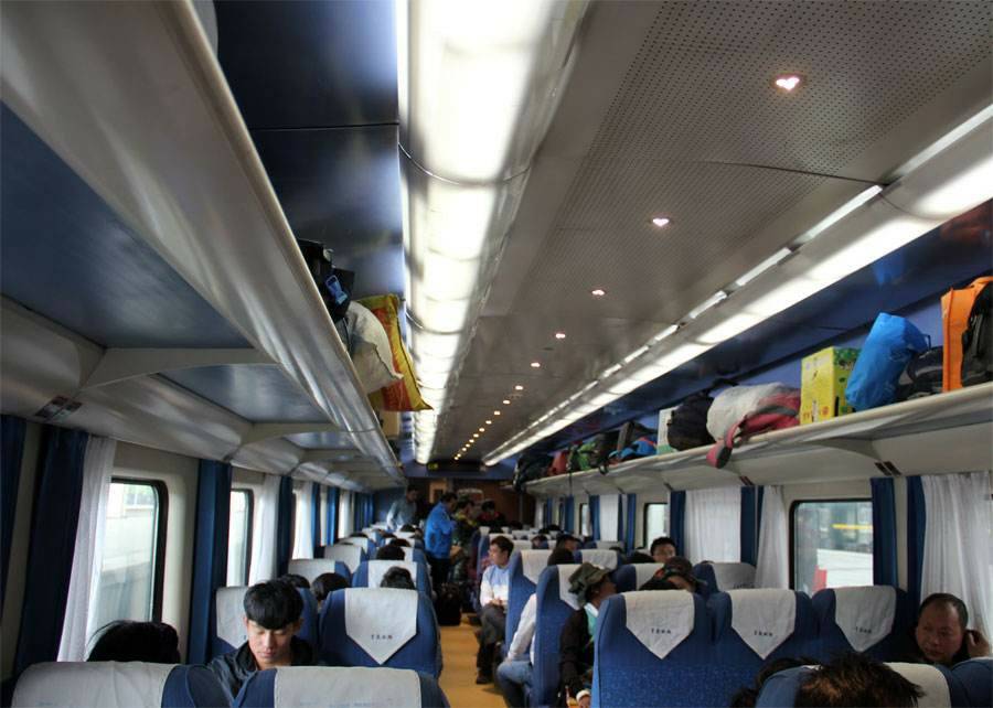 Tibet train hard seat