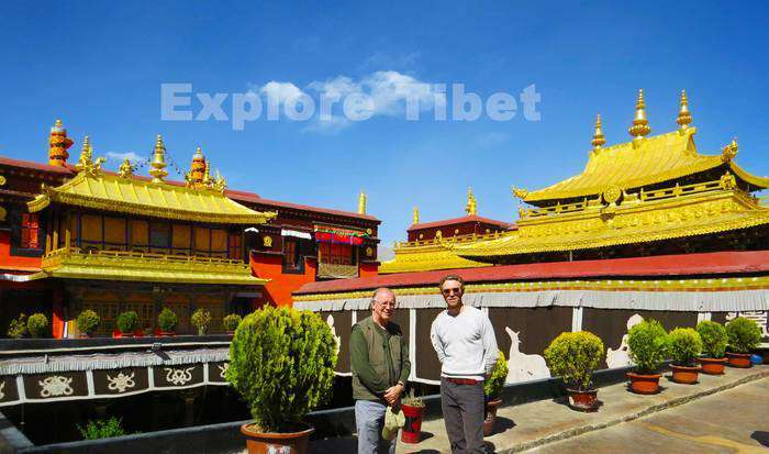 With our Clients at Jokhang Temple -Explore Tibet