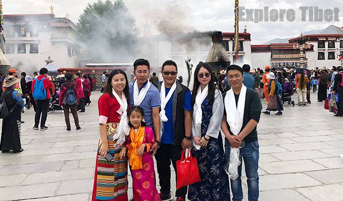 Explore Tibet at Jokhang temple offering