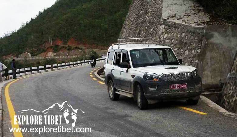 Jeep from Kyirong border to kathmandu