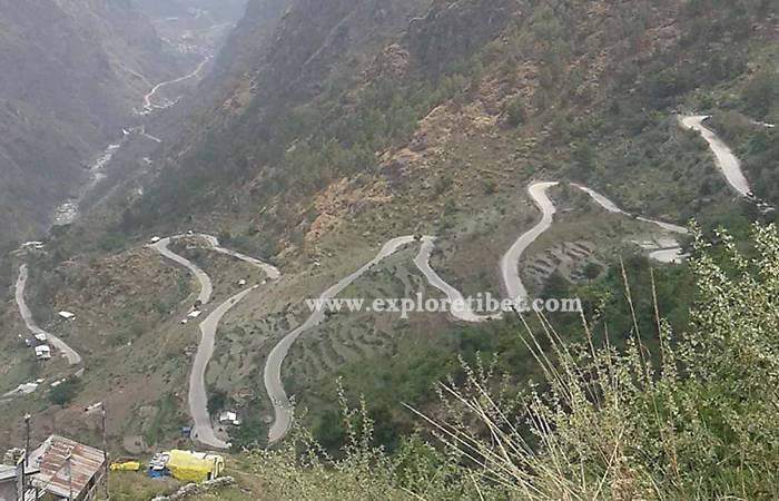 Road condition from Kyirong border to kathmandu