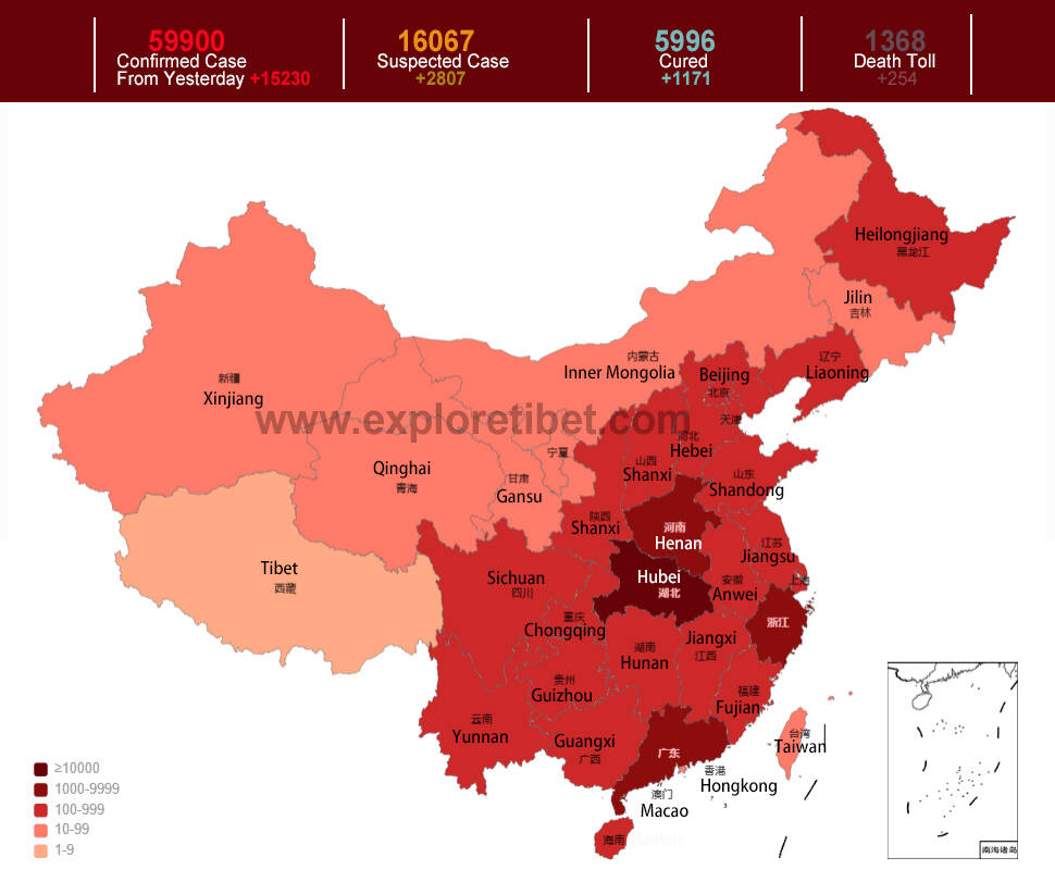 China Coronovirus Infected Data Updated