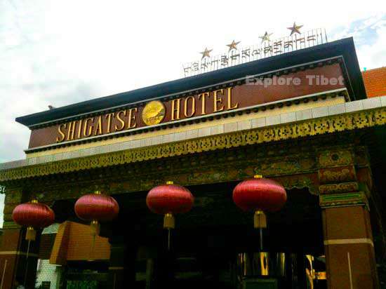 Shigatse hotel entrance