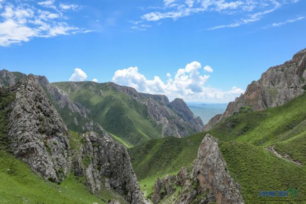 The cave in which the jawbone was found sits in the rugged JIangla River Valley.