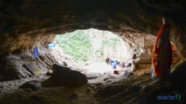 Inside the limestone cave above the Jiangla River Valley where the jawbone was found.