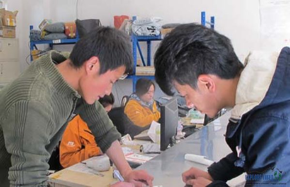Service centers and better logistics have made e-commerce possible in Tibet