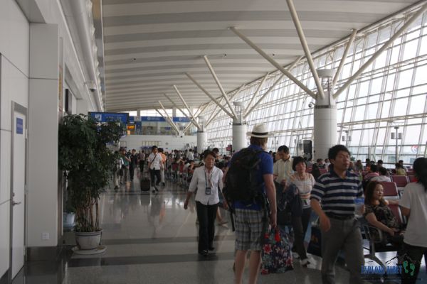 The current passenger terminal at Lhasa Gonggar International Airport